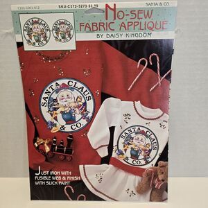 Daisy Kingdom Santa Claus & Co No Sew Applique 1994 Y2K  Father‎ Christmas